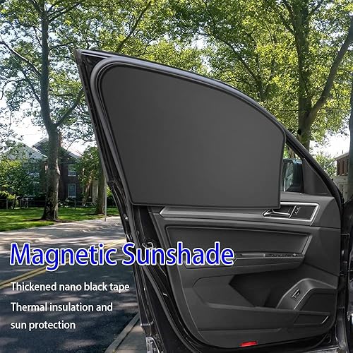 Miniatura 6 de Cortinas para Ventanilla de Auto, 2 Piezas de Cortinas de Privacidad para Auto, 100% Bloquean la Luz para Ventanillas de Auto, Protección Magnética