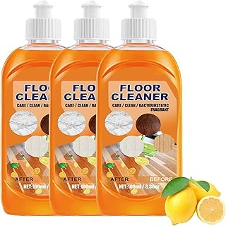 Momeng Floor Cleaner, Powerful Decontamination Floor Cleaner, Momeng Floor Cleaner Orange, Polishing Brightening Tile Cleaner, All-Purpose Wood Floor Cleaner Tile Floor Cleaner (3PCS)