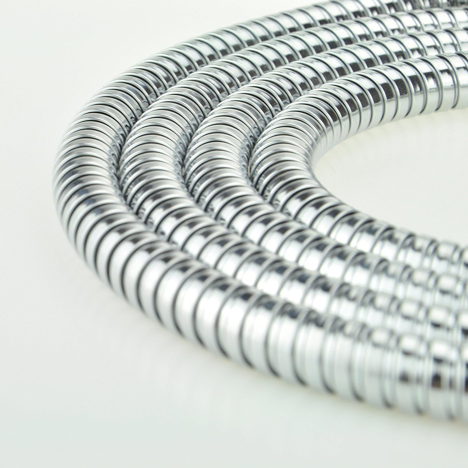 10X Tubi Flessibili in Acciaio Inox Antipiega per Doccia a Prova di Perdite con Connettore Solido (Lunghezza 1,2 m)