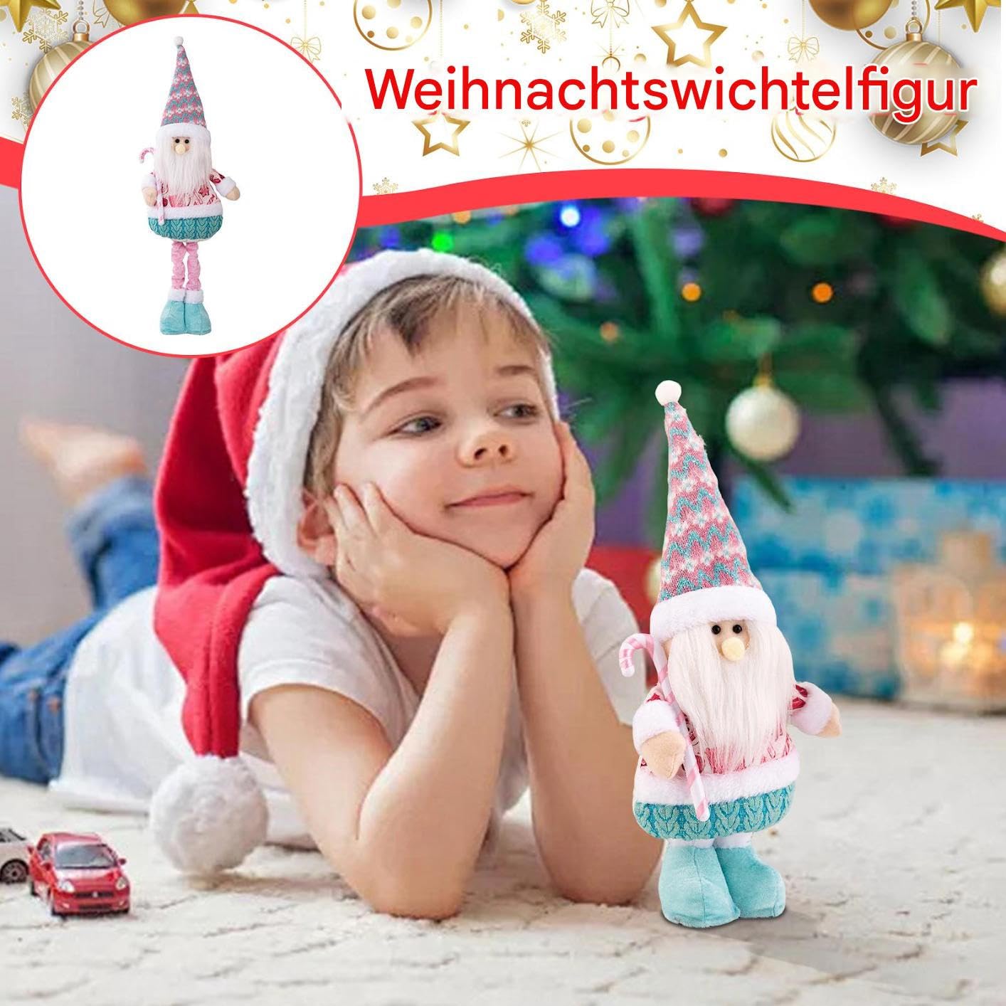 Weihnachtswichtel Deko Für Zuhause Sammelfigur Rosa Weihnachtsdekoration