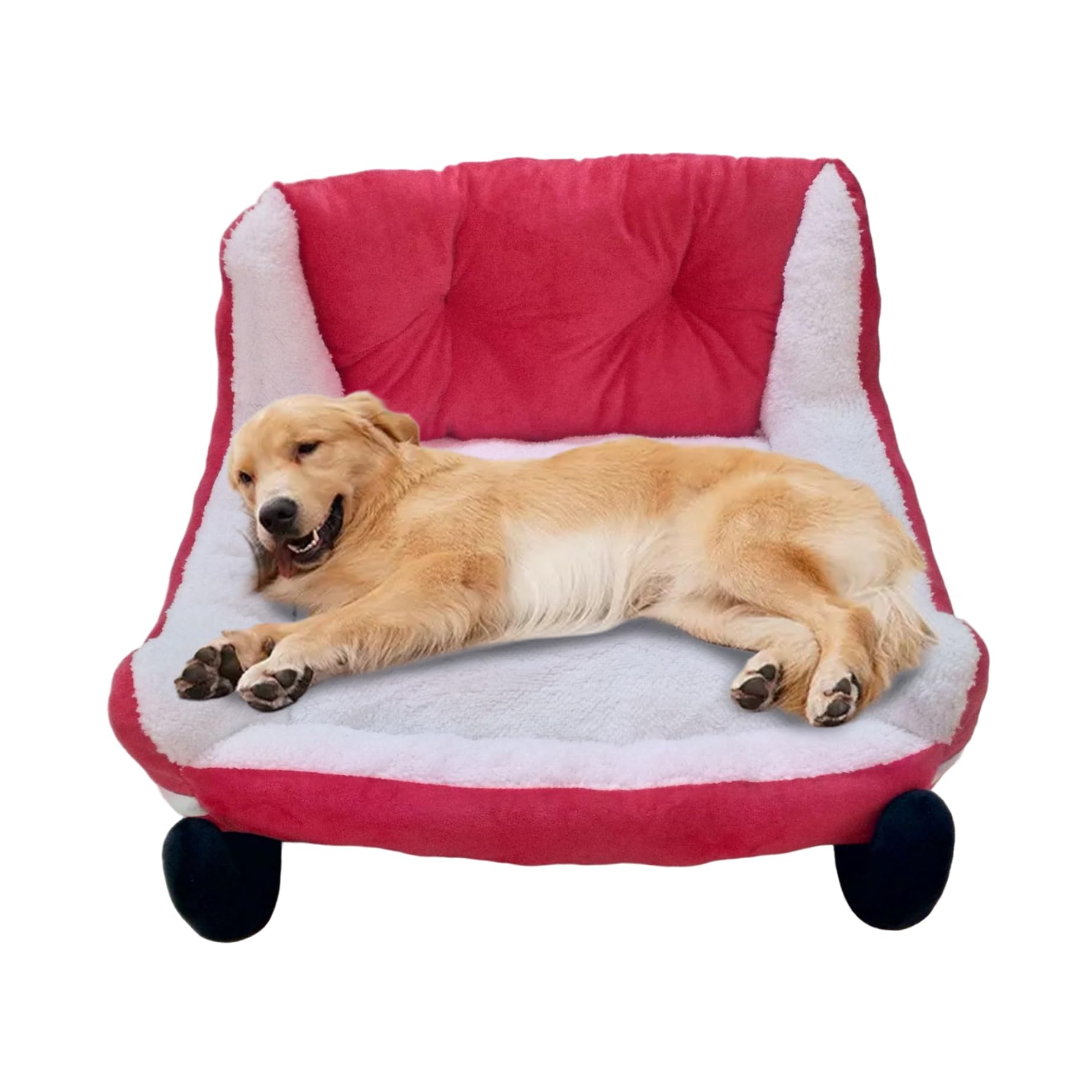 Lit de chien en peluche de Noël, le cadeau idéal pour le confort de votre animal