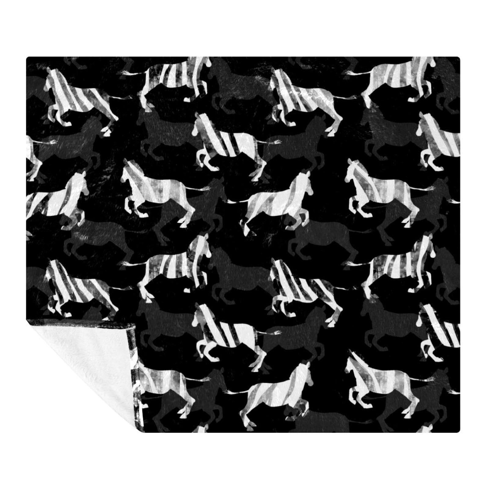 Couverture polaire légère zébrée pour cocooning salon
