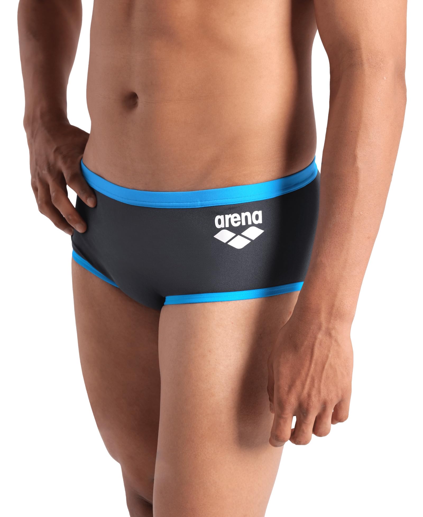 ARENA Costume Uomo Trunk Alto Nuoto Piscina Swim Briefs Big Logo Azzurro 005914833