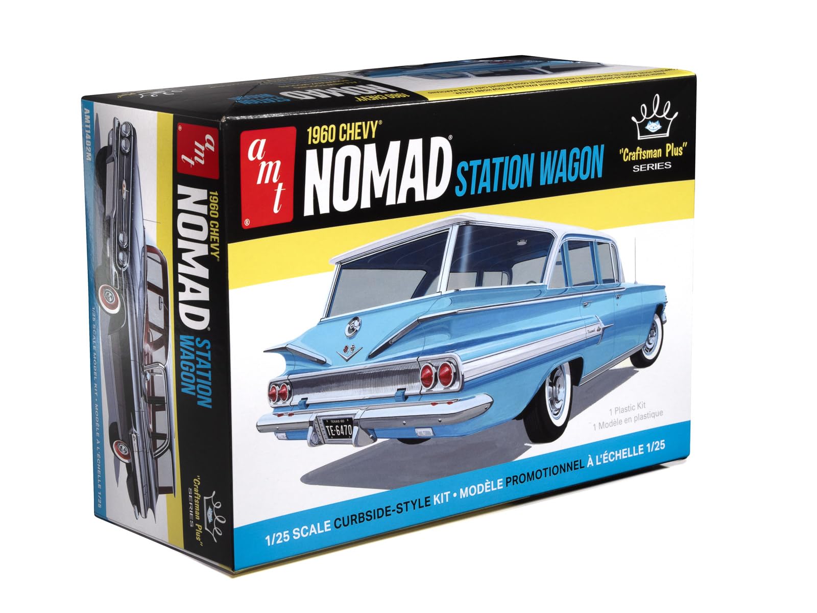 AMT 1960 Chevrolet Nomad Station Wagon Craftsman Plus 1:25 Scale Model Kit, Multiple