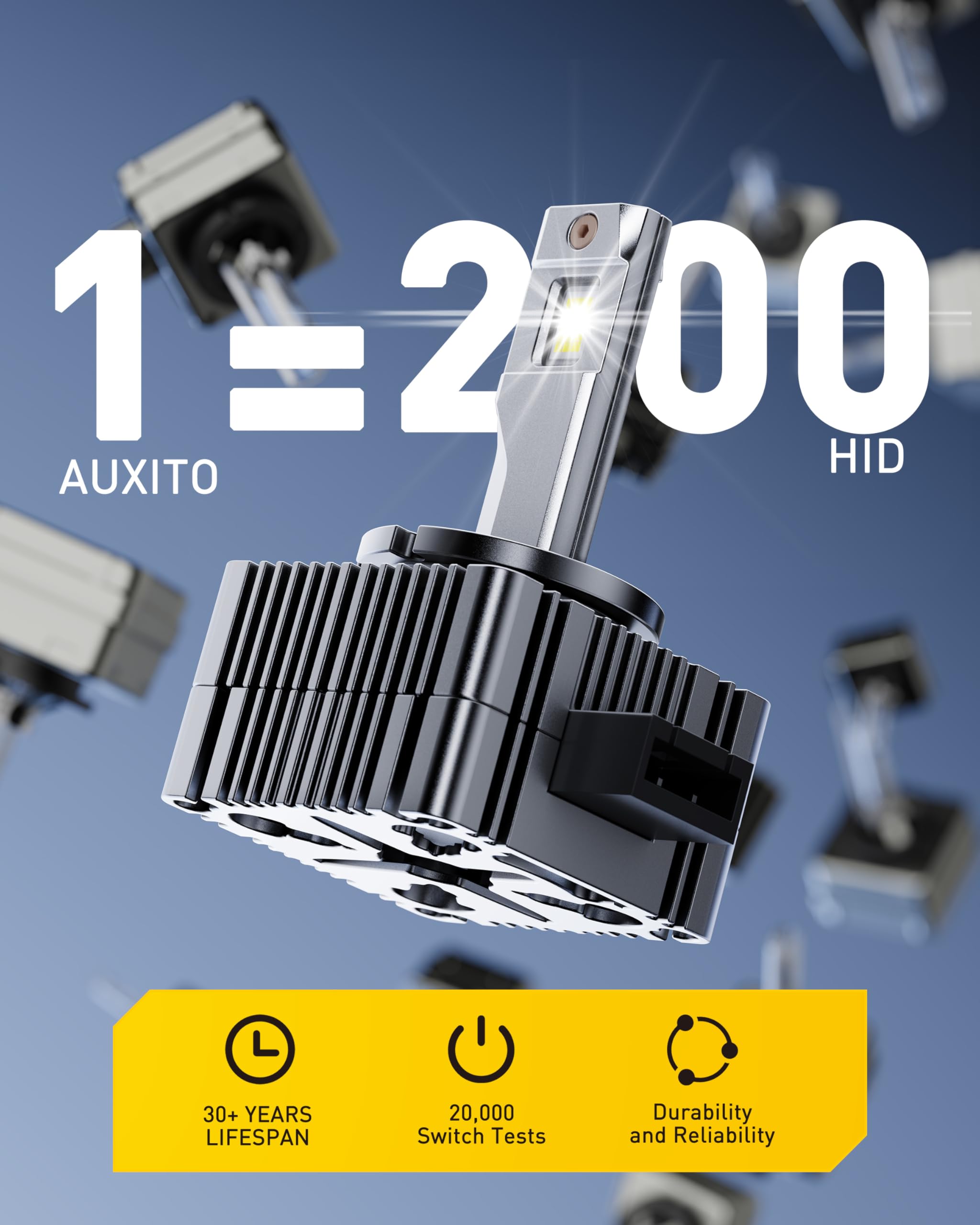 Amazon.com: AUXITO D3S Bulbs, 30000LM 6000K White, Pack of 2