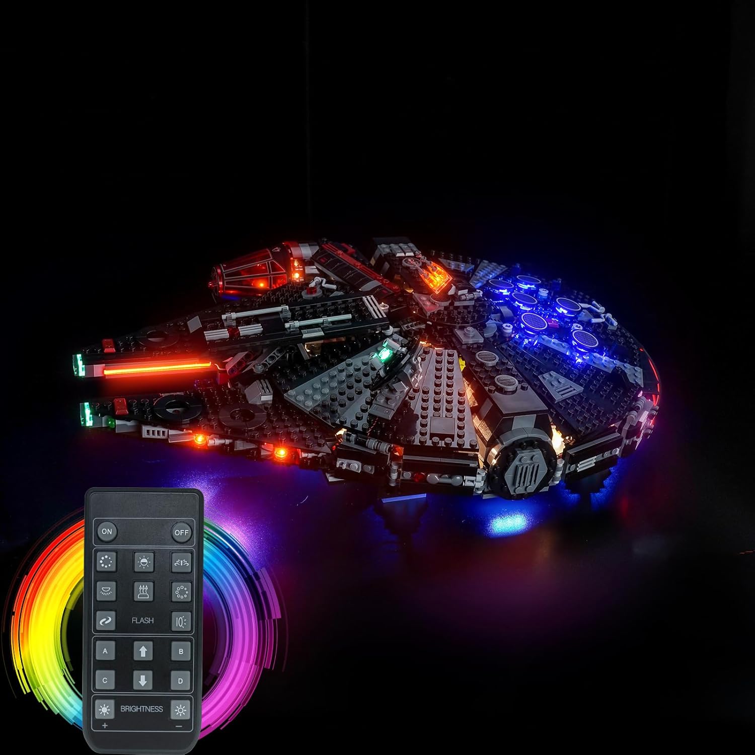 LocoLee Light Compatible with Lego 75389 The Dark Falcon - No Models Only Light, Creative Lighting Set Accessories Compatible with Lego 75389 Set (RC Version)