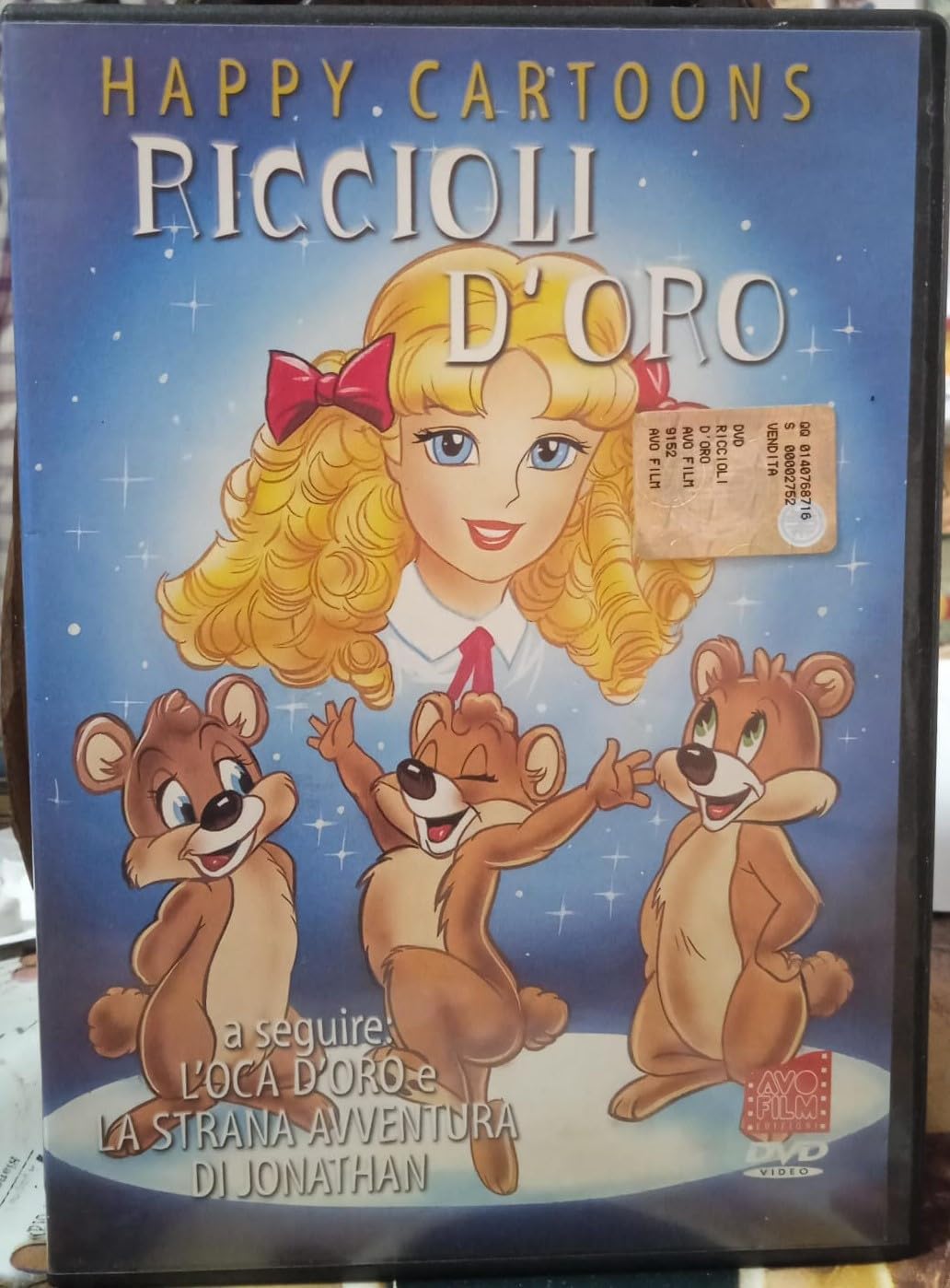 TeknoFilm - DVD - Cartoni animati RICCIOLI D'ORO - L'OCA D'ORO - LA STRANA AVVENTURA DI JONATHAN (2005) - AVOFILM