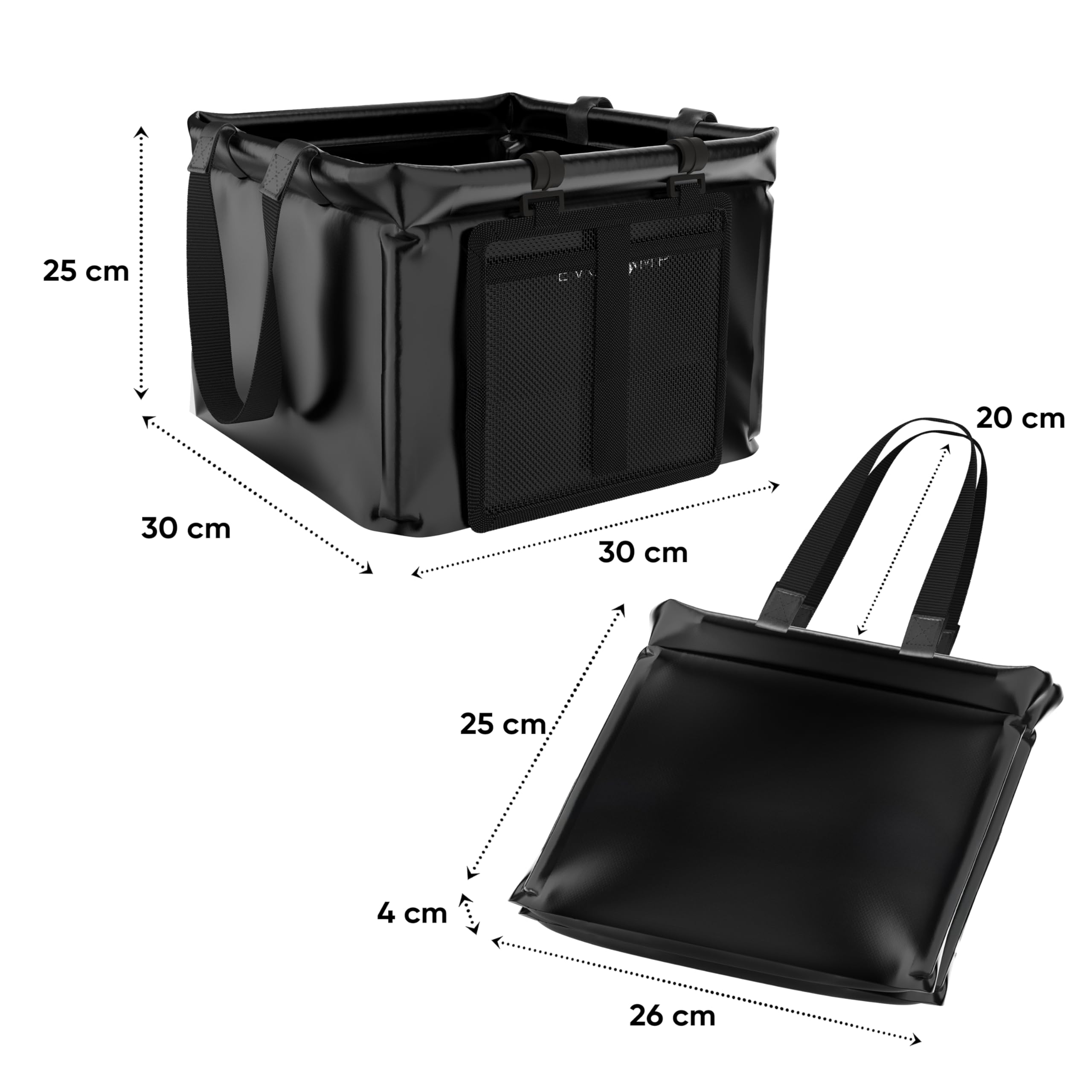 EVOCAMP secchio pieghevole 20L, catino pieghevole impermeabile per campeggio - secchio da pesca, refrigeratore per bevande all'aperto, bacinella per campeggio