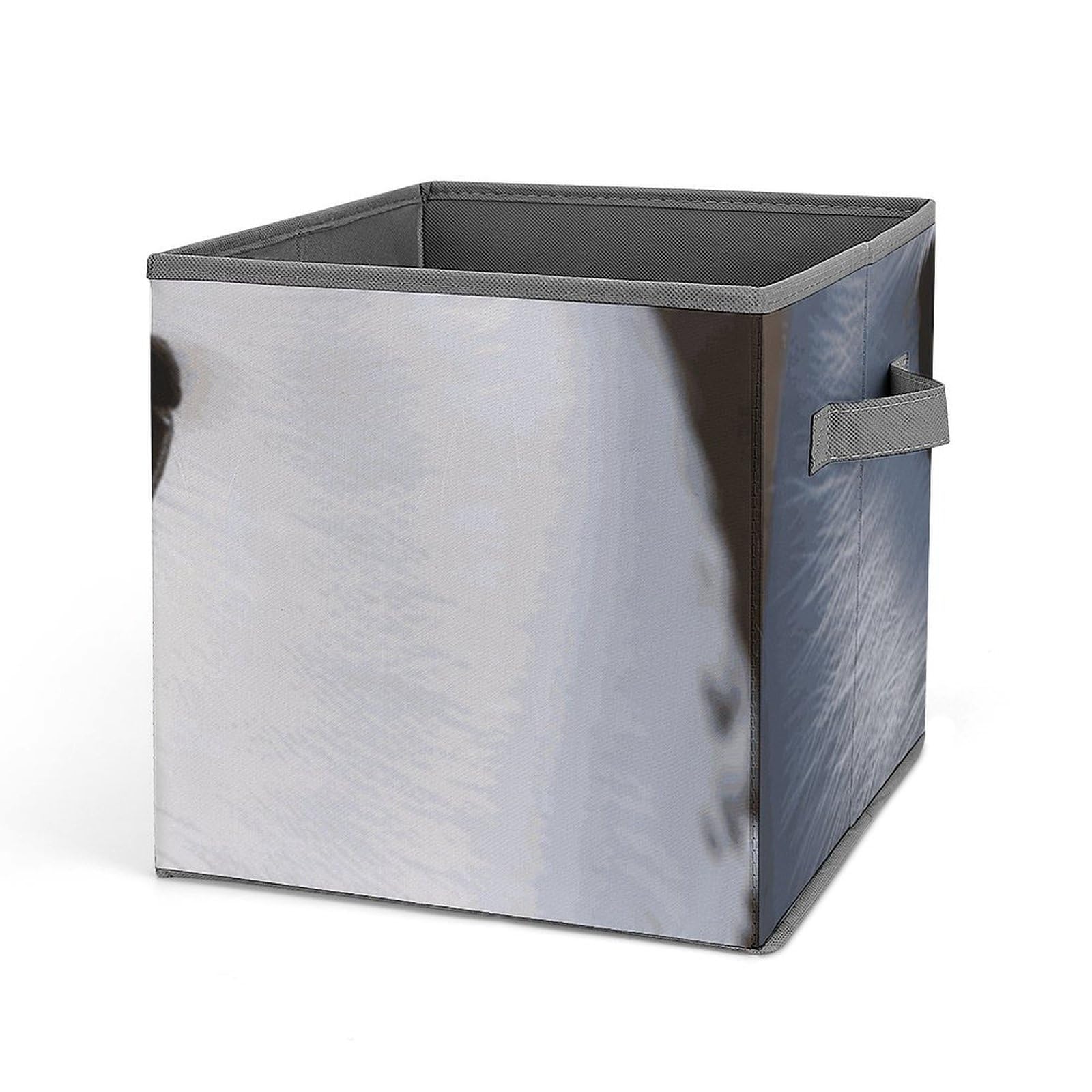 Cube de rangement pliable avec poignées boîte tissu vêtements