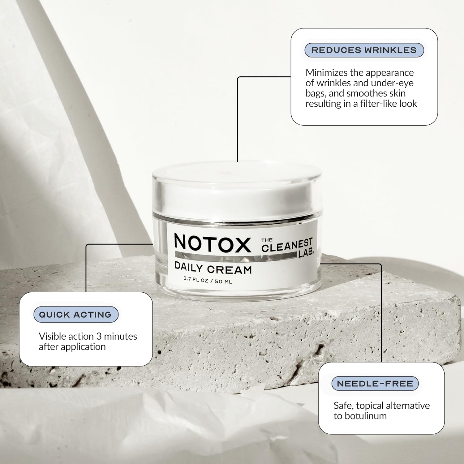 Amazon.com: The Cleanest Lab NOTOX Daily Cream: Firming Peptide