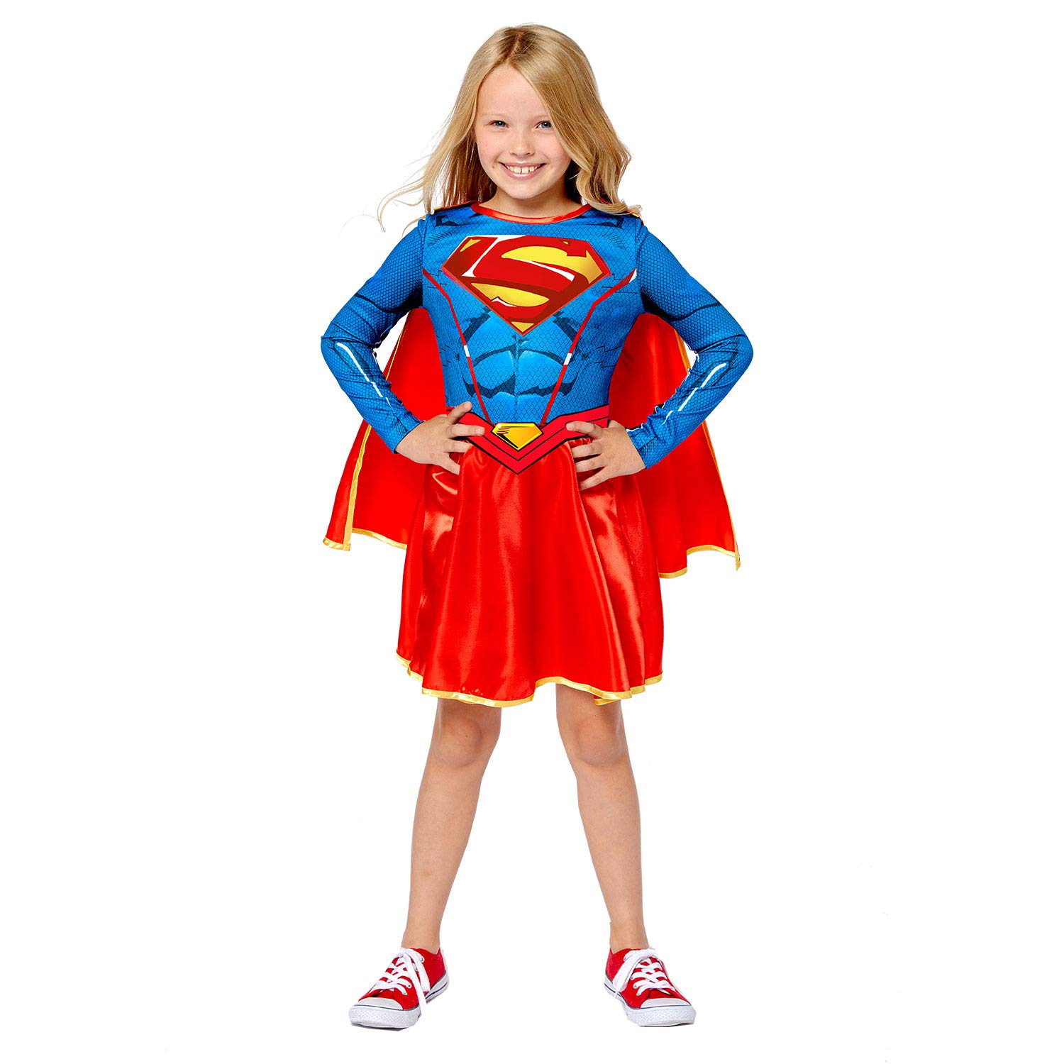 amscan (PKT) (9910134) Child Supergirl Sustainable Costume (3-4yr)