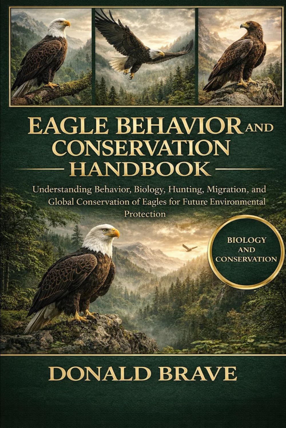 EAGLE BEHAVIOR AND CONSERVATION HANDBOOK: Understanding Behavior, Biology, Hunting, Migration, and Global Conservation of Eagles for Future Environmental Protection.
