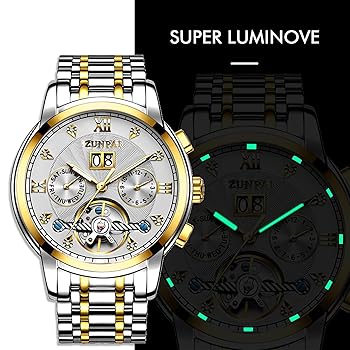 Buy ZUNPAI Watches for Men Automatic Transparent Skeleton