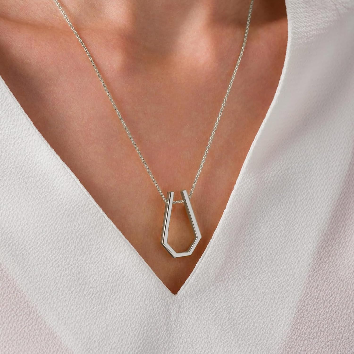 Ring Holder Necklace-Stainless Steel Wedding Engagement Ring Keeper Necklaces-Ring Holding Gift for Women,Men,Wife,Doctor,Nurse,Fitness enthusiasts - Image 4