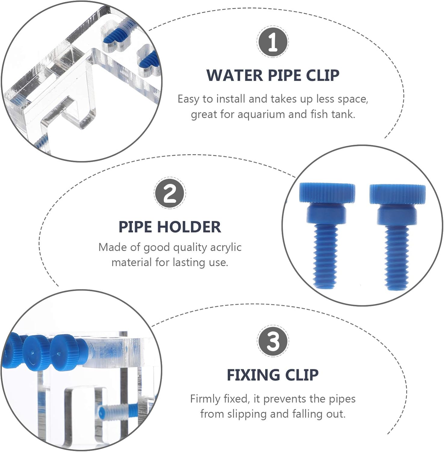 Yardwe Aquarium Holder Clamp for Water Pump Titration Pump Bracket Fish Tank Accessories