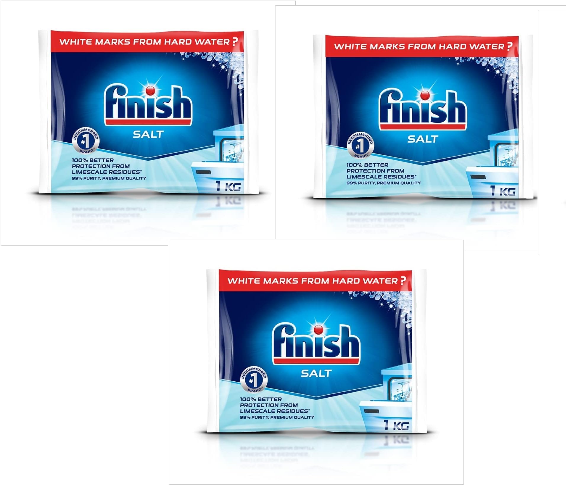 Finish 1kg Dishwasher Salt for Dishwashers and Water Softeners