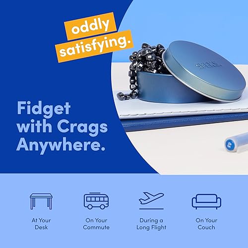 Miniatura 60 de Speks Original Crags - Masilla de ferrita Más de 500 piedras de ferrita en una lata, juguete antiestrés para aliviar el estrés, juguete sensorial