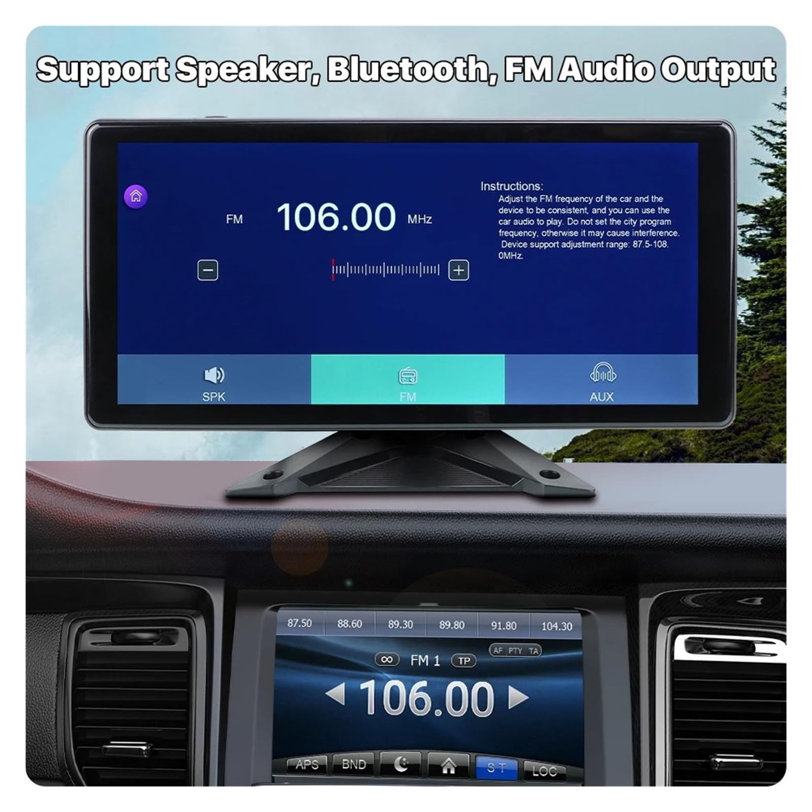 Cámara Aparcamiento 10,36 "4 Canales WiFi Inalámbrico Android Auto AI Punto Ciego BSD Alarma DVR Monitor De Registro Cámara IR para Camión Autobús Camara Marcha Atras(None,2BSD with IR Camera)