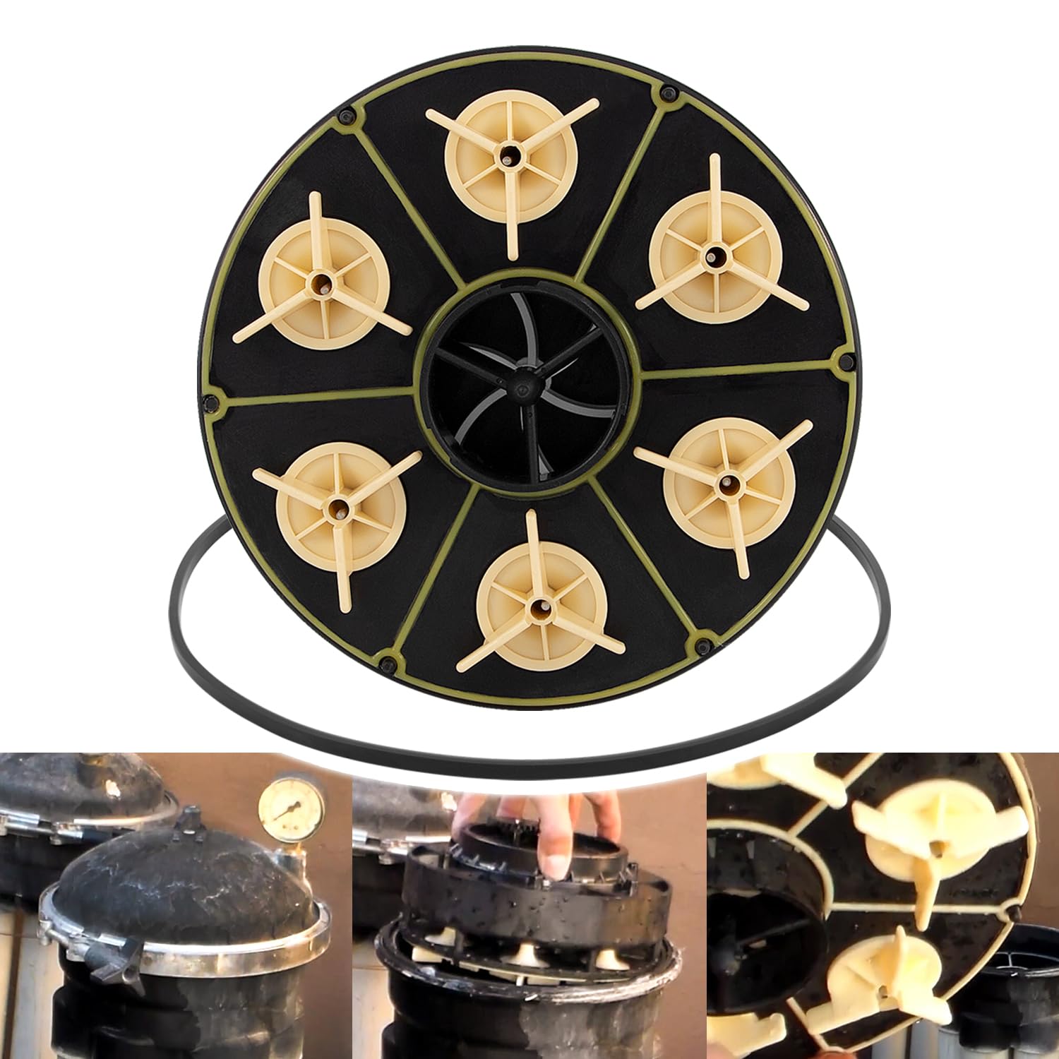 6 Port Module Replacement for Paramount 004-302-4408-00 6-Port Water Valve Module 004302440800, with Valve Shell O-Ring 005-302-0100-00, Compatible with PCC2000 System