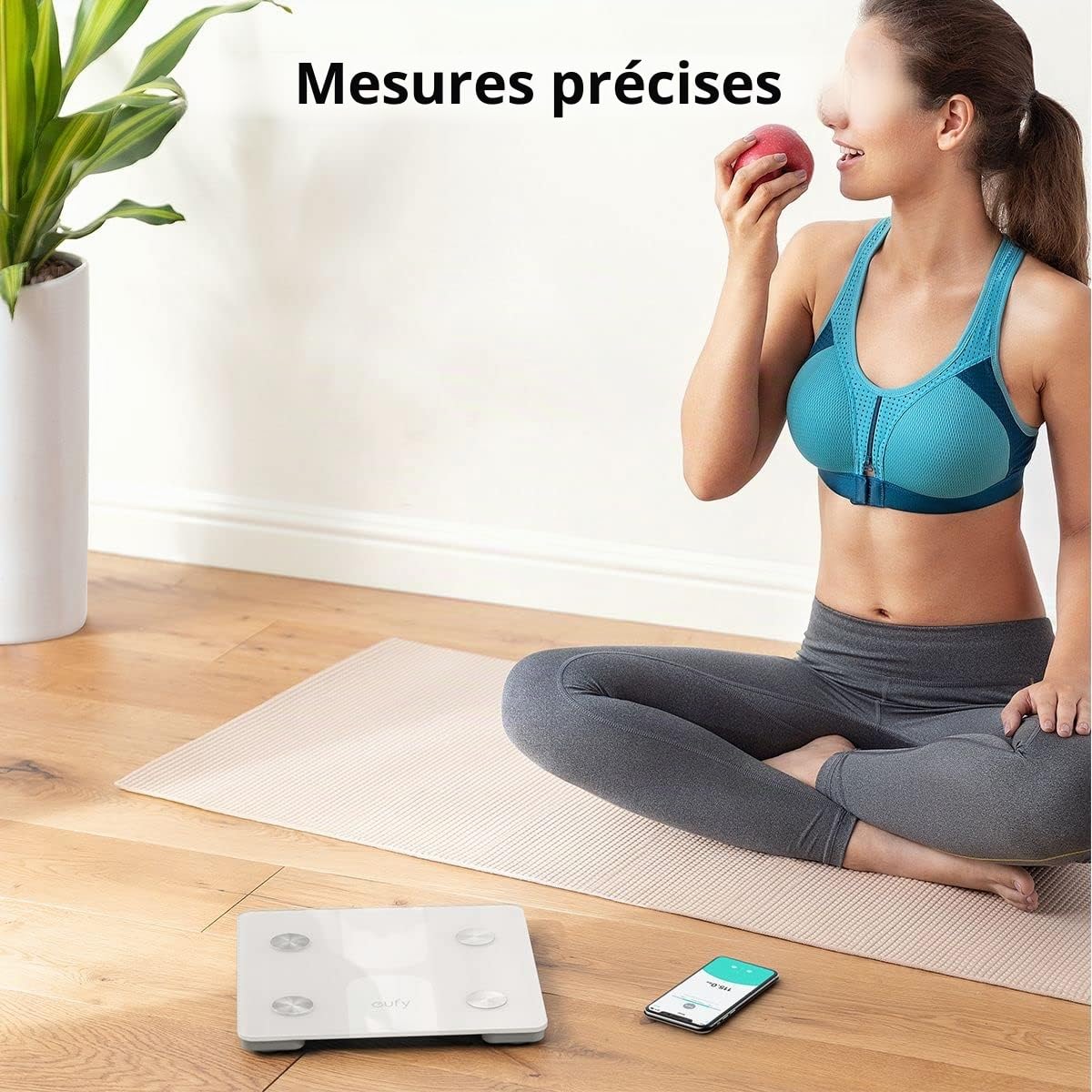 eufy Smart Scale C1 Balance danalyse corporelle Plage de pesée (max.)=150 kg blanc
