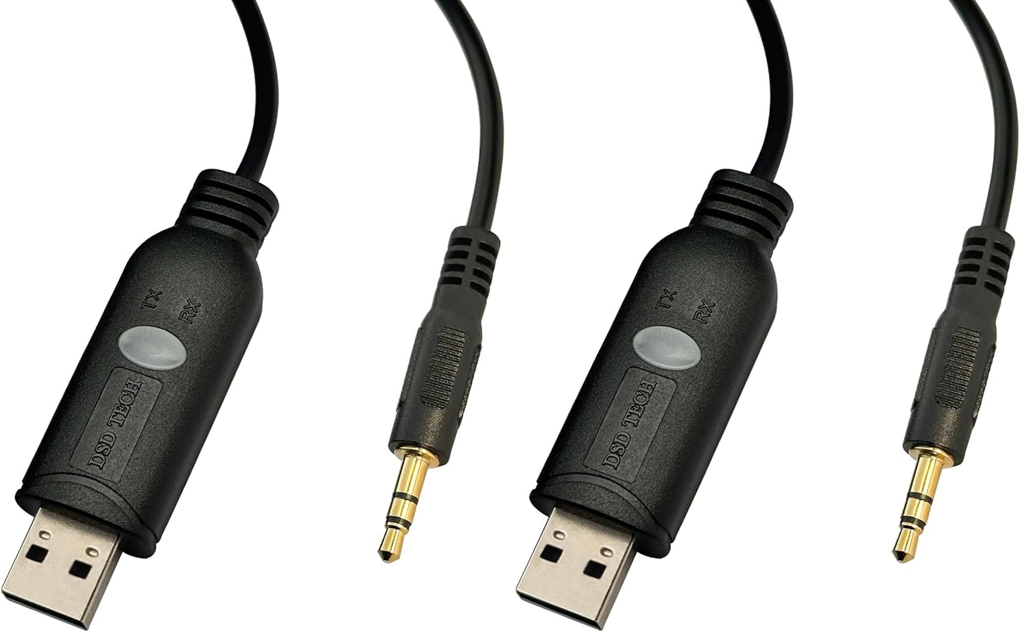 DSD TECH SH-U35A USB to 3.5mm 3.3V TTL Cable with Audio Jack Interface 6FT (Pack of 2)