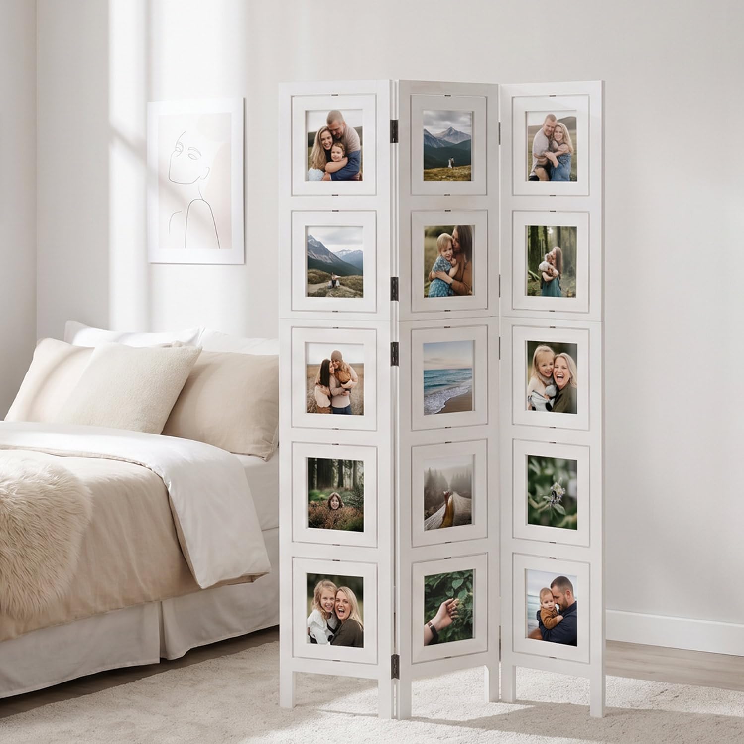 Séparer une pièce facilement avec le diviseur de chambre 3 pans bois chaux