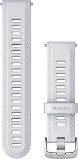 Garmin Replacement Band for Forerunner 955, Whitestone and Silver
