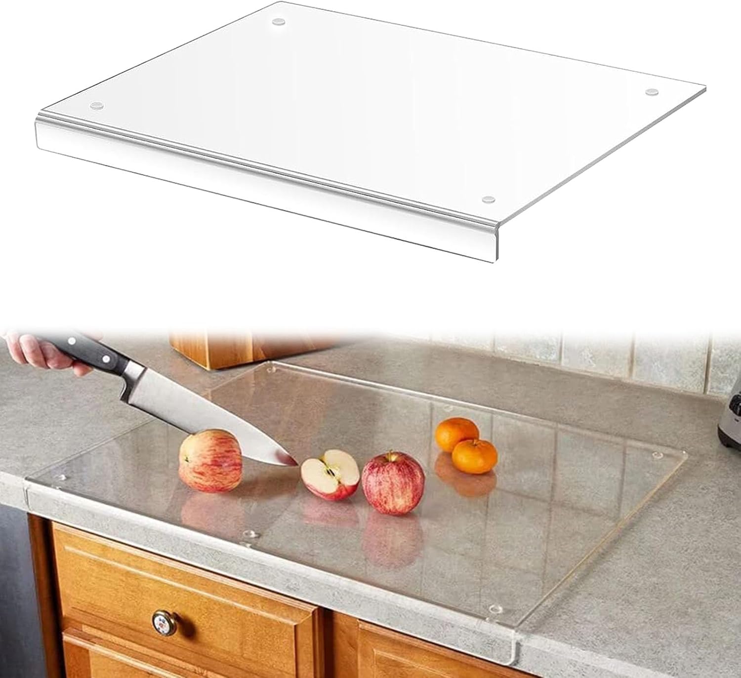 Acrylic Cutting Boards for Kitchen Counter,Clear Cutting Board for Countertop