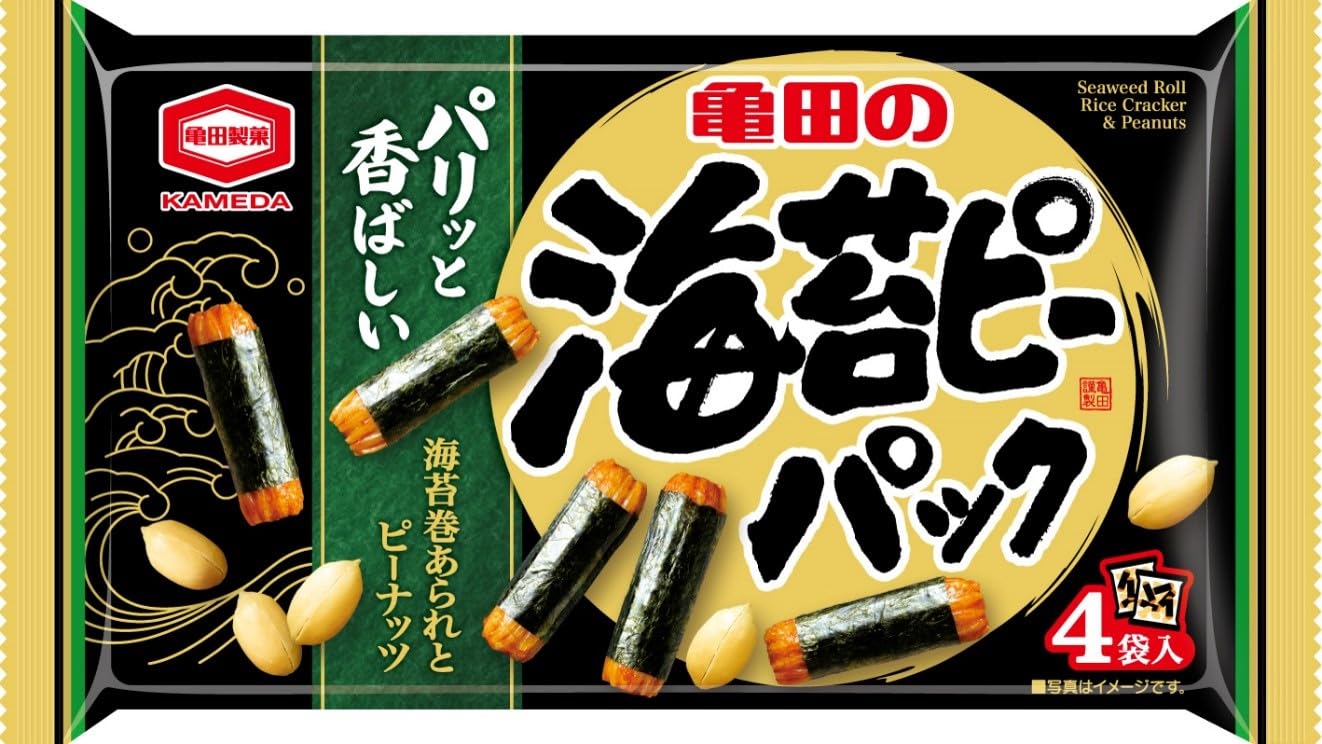 Amazon.co.jp: 亀田製菓 海苔ピーパック 85g×12袋 : 食品・飲料・お酒