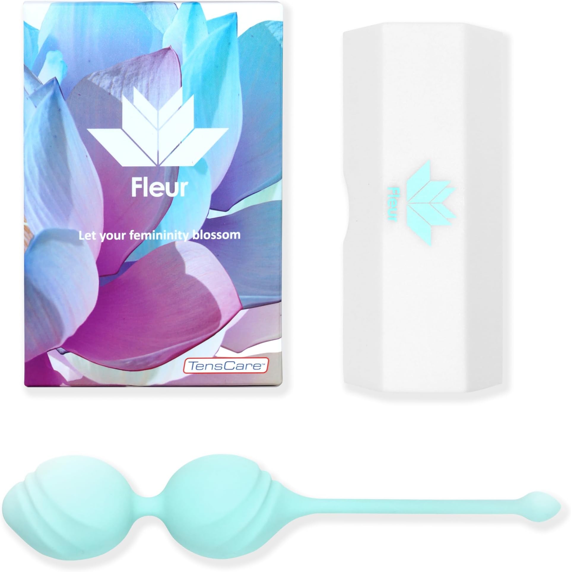 TensCare Fleur – Pelvic Floor Toning Balls. Strengthen, Tone and Tighten your Pelvic Floor Using Active and Passive Exercises. Made with Medical Grade Silicone.