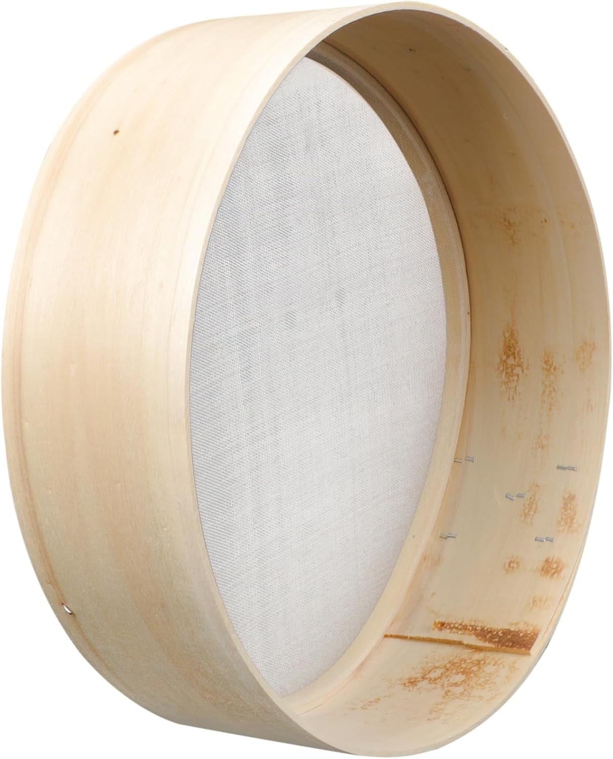 Wooden Flour Sifter Fine Mesh Sieve Baking Tool for Household Use Multi-functional Kitchen Strainer for Flour Cocoa Powder and Sugar