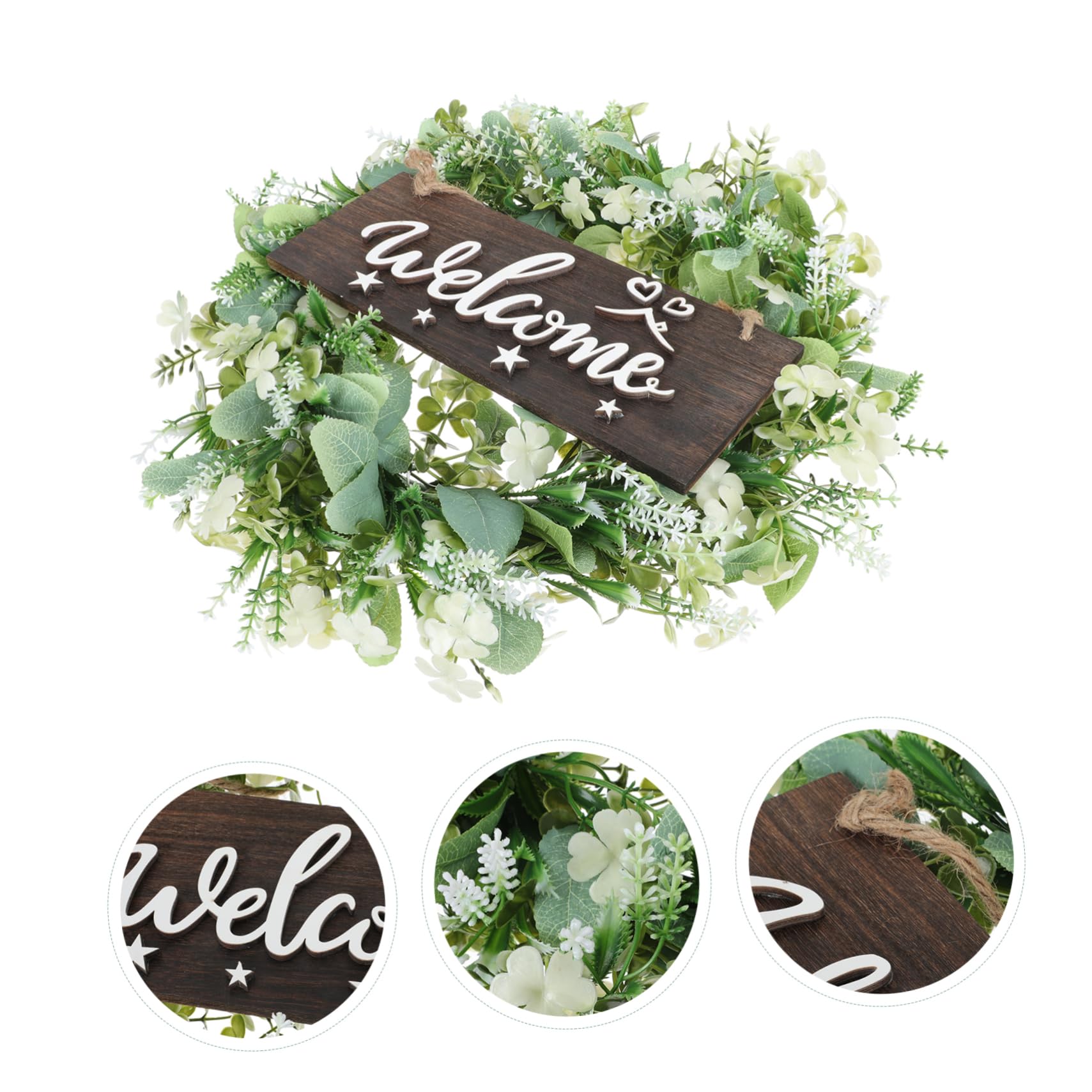 DECHOUS 1pezzi Ghirlanda Foglie Appese Decorativa Primaverile Simulazione Eucalipto Per