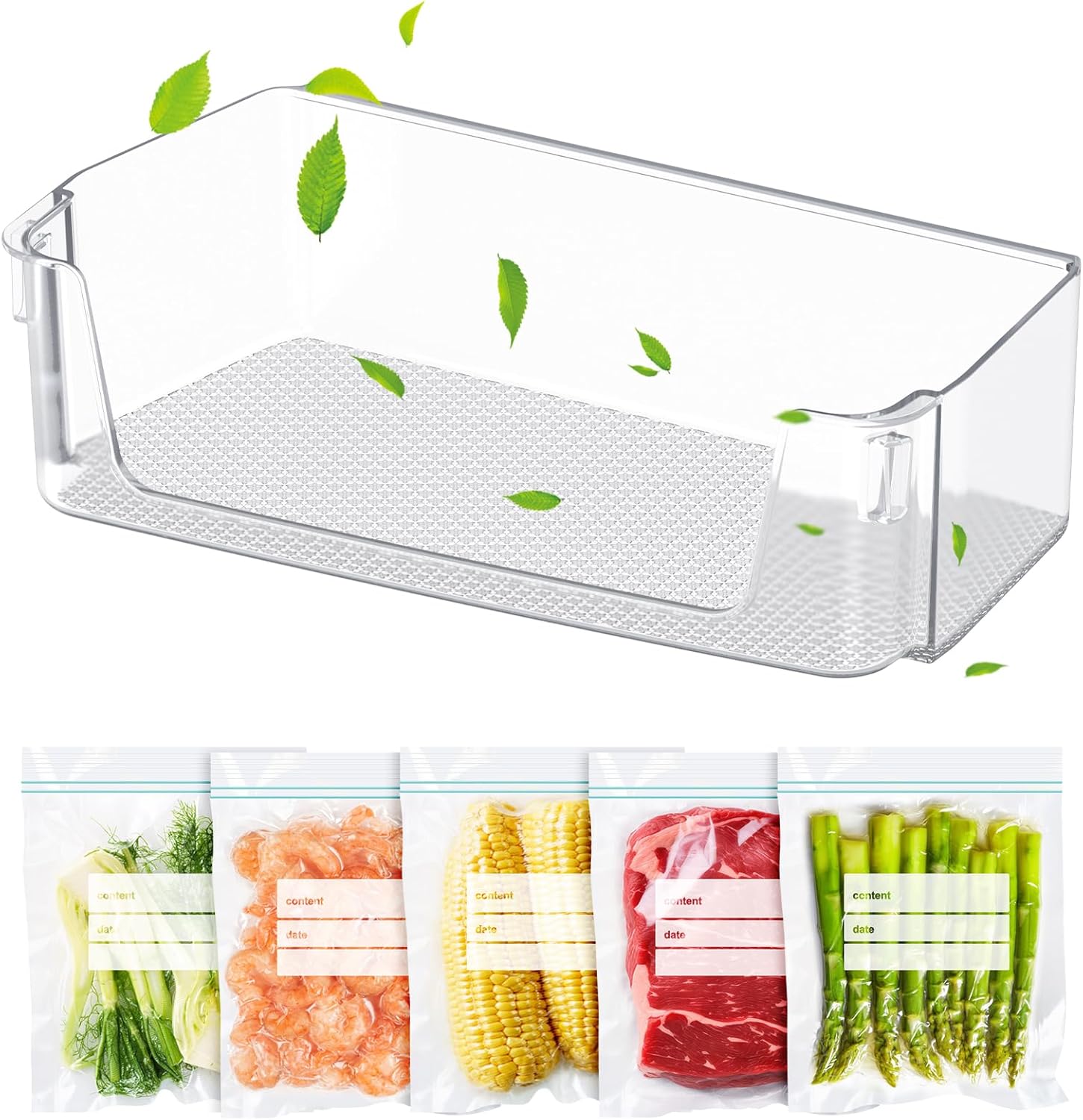 UPGRADED DA97-20988A Refrigerator Door Bin Shelf Replacement for Samsung Refrigerator Right Door Shelves Parts RF27T5501SR, RF27T5501SG, RF28T5F01SR, RF28T5F01SG Fridge Shelf