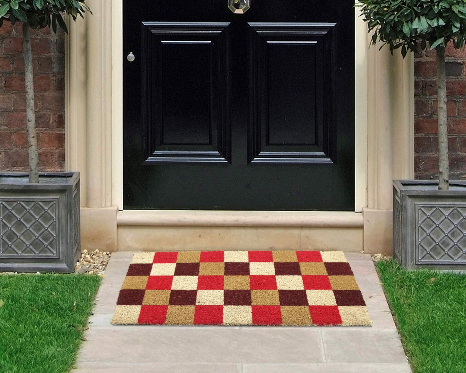 Coco&Coir® Paillasson en fibre de coco | 100 % Fibre de Coco Naturelle avec endos en PVC | Tapis Coco Premium | Paillasson très Absorbant | Tapis d'Entrée, Exterieur et Intérieur