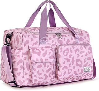 FIORETTO Women's Gym Duffle Bag with Shoes Compartment, 30L Capacity, Ideal for Travel, Gym, Sports, Duffel, Weekender