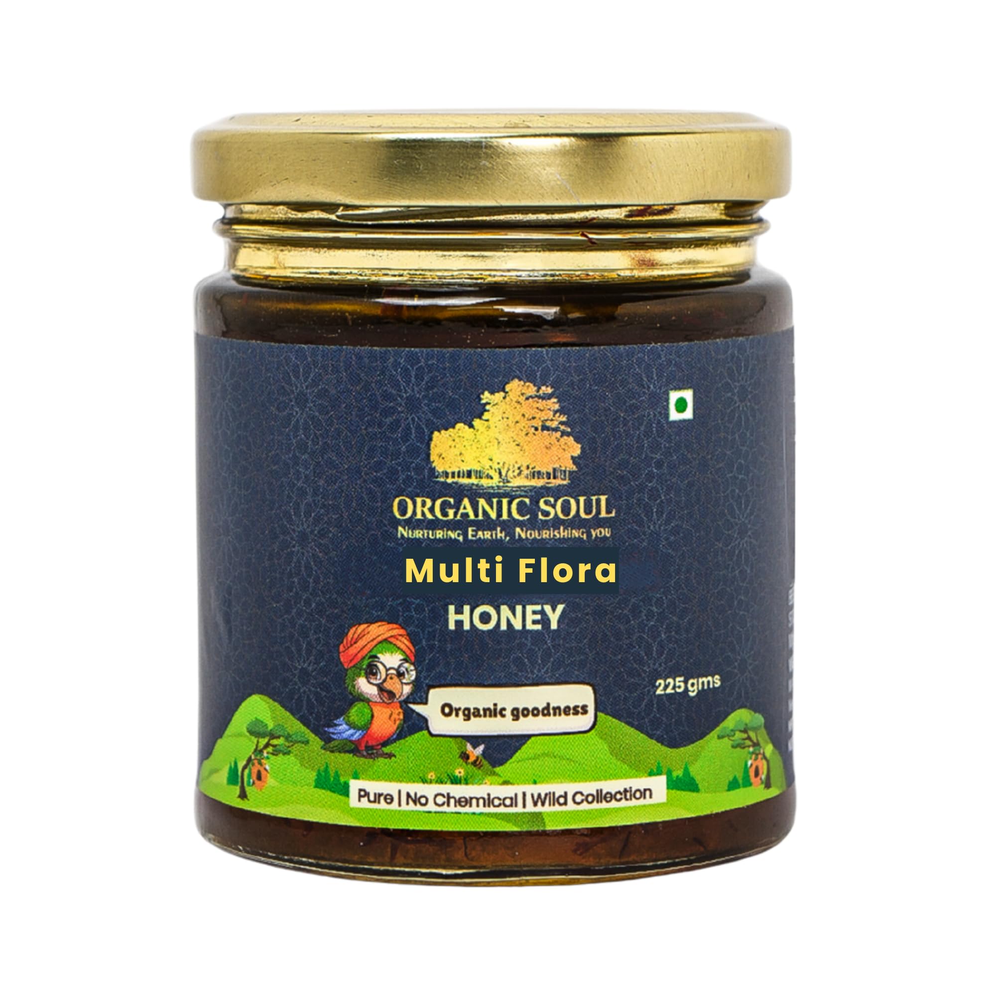 Organic Honey 225 Gm | Multi Flora Honey | Wildflower Honey | Pure Organic Raw Honey | NPOP Certified