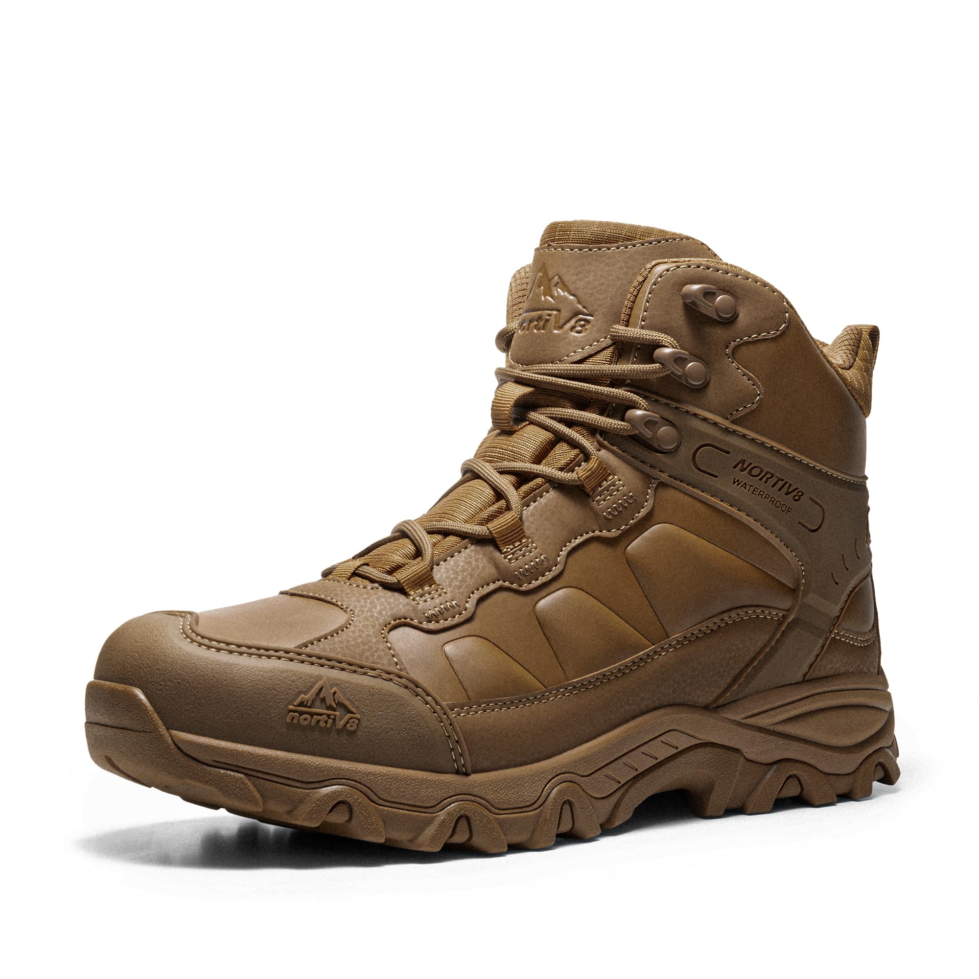 NORTIV 8 Men's Waterproof Hiking Boots Outdoor Mid Trekking Lightweight Mountaineering Shoes Paladin