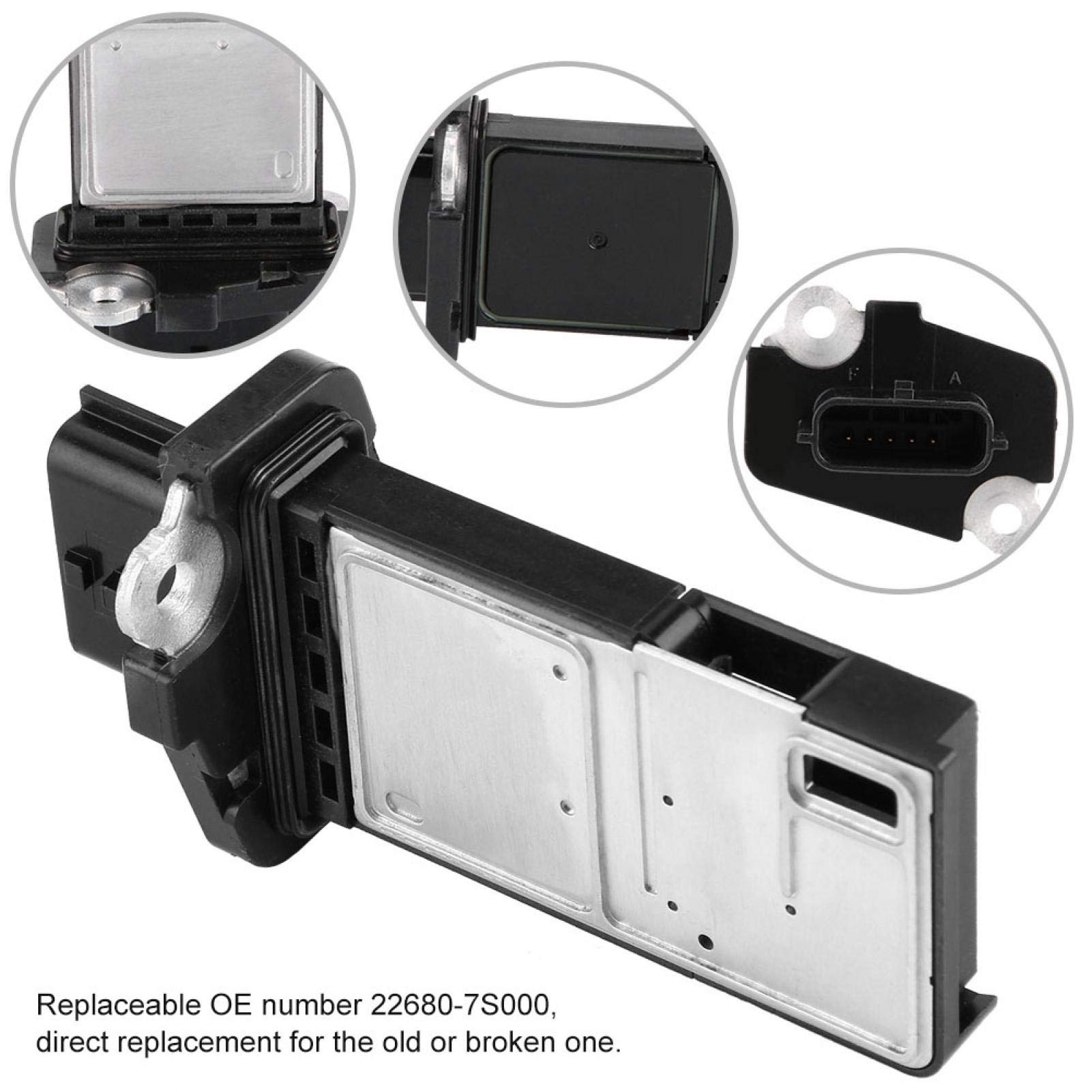 EBTOOLS Medidor de Sensor de Flujo de Aire Masivo MAF 22680-7S000 para Nissan