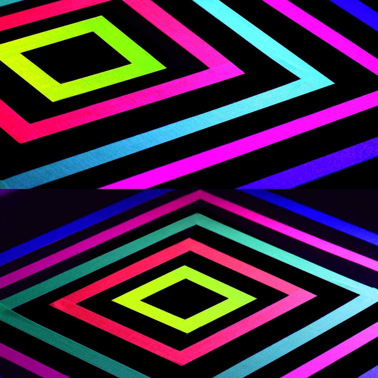 Magiin Neon Klebeband [10 Rollen] fluoreszierende Gaffa Tape UV aktiv Tape Blacklight Leuchtband für Kunst Handwerk Dekorationen 5 Farben 15MM*5M Pro Rolle