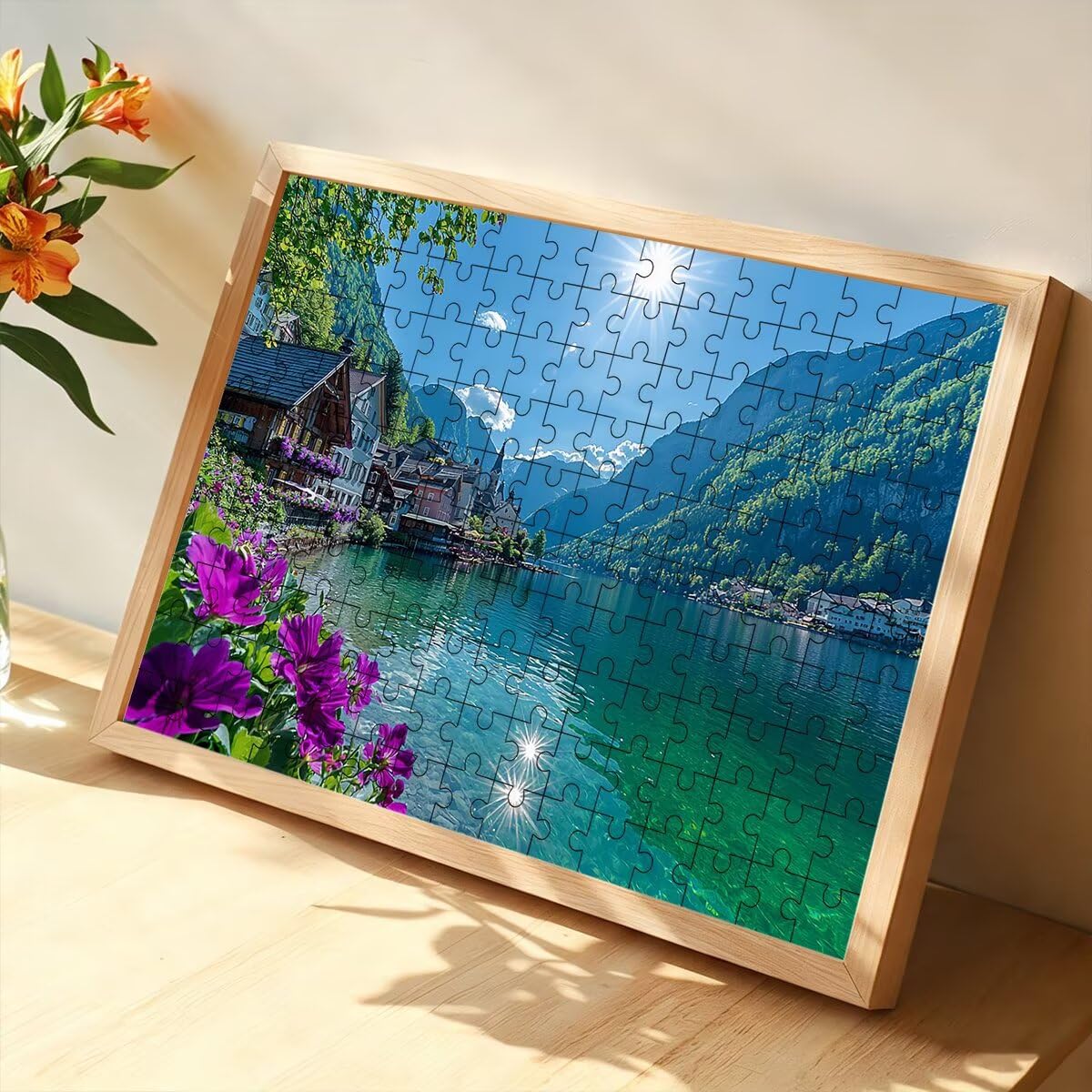 Puzzle 1000 Pezzi Paesaggi, Puzzle Natura, Puzzles in Legno, 75x50cm -1408 | Puzzles con Confezione di Alta Qualità, Intrattenimento Creativo, Giochi Rilassamento e Intelligence, Regalo Donna Decor Casa