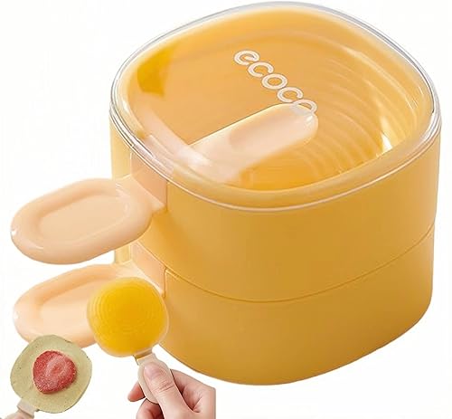 Juego de moldes para paletas con palillos, 1 a 2 piezas, moldes de silicona para hacer helados, moldes para helados, accesorios de cocina, fácil