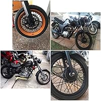 Vista 2 de AnXin Fundas para radios, 72 piezas de cubiertas protectoras para radios de motocicleta, para llantas de rueda de 19-21 pulgadas KLX KX CRF DRZ XR