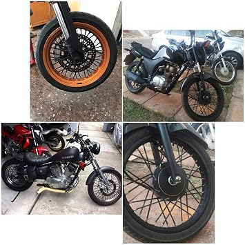 AnXin Spoke Skins,72 PCS Motorcycle Spoke Covers Wraps Protector for 19-21 Inch Wheel Rim KLX KX CRF DRZ XR YZ YZF RMZ SX SXF EXC XCF SSR Apollo SDG Dirt Pit Bike Black