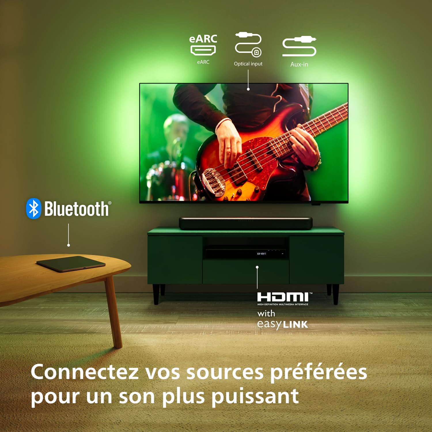 Philips TAB5109 Barre de Son 2.0