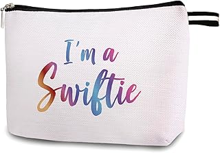 I'm a Swiftie Makeup Bag, Music Lovers Gifts for Women, Swiftie Cosmetic Bag, Singer Music Lyric Inspired Zipper Pouch Bag, TS Fans Makeup Bag, Birthday Christmas Gifts for Her13C119