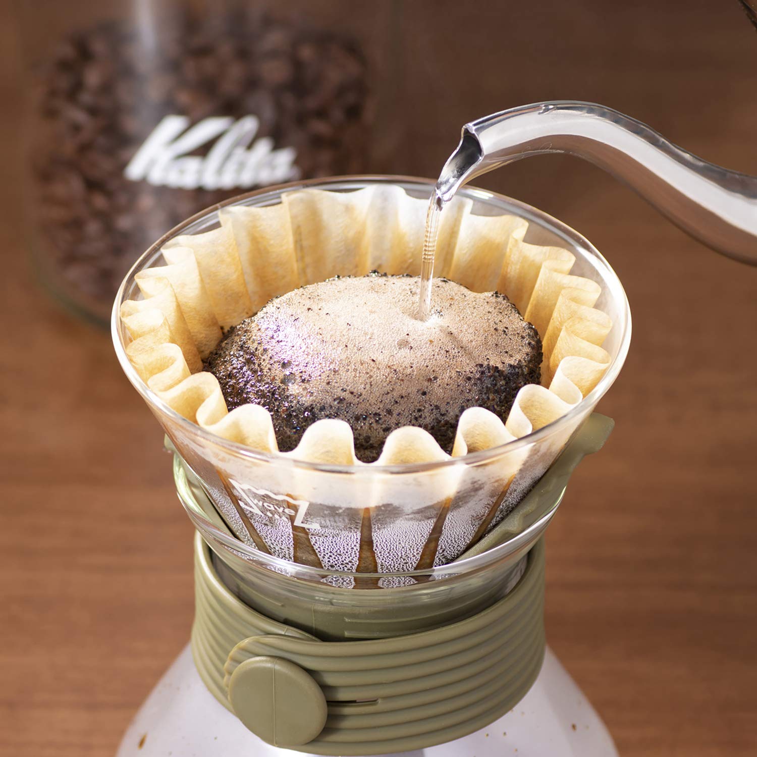 Amazon.com: Kalita Wave Style UP Set, Size 185, 500ml Server 