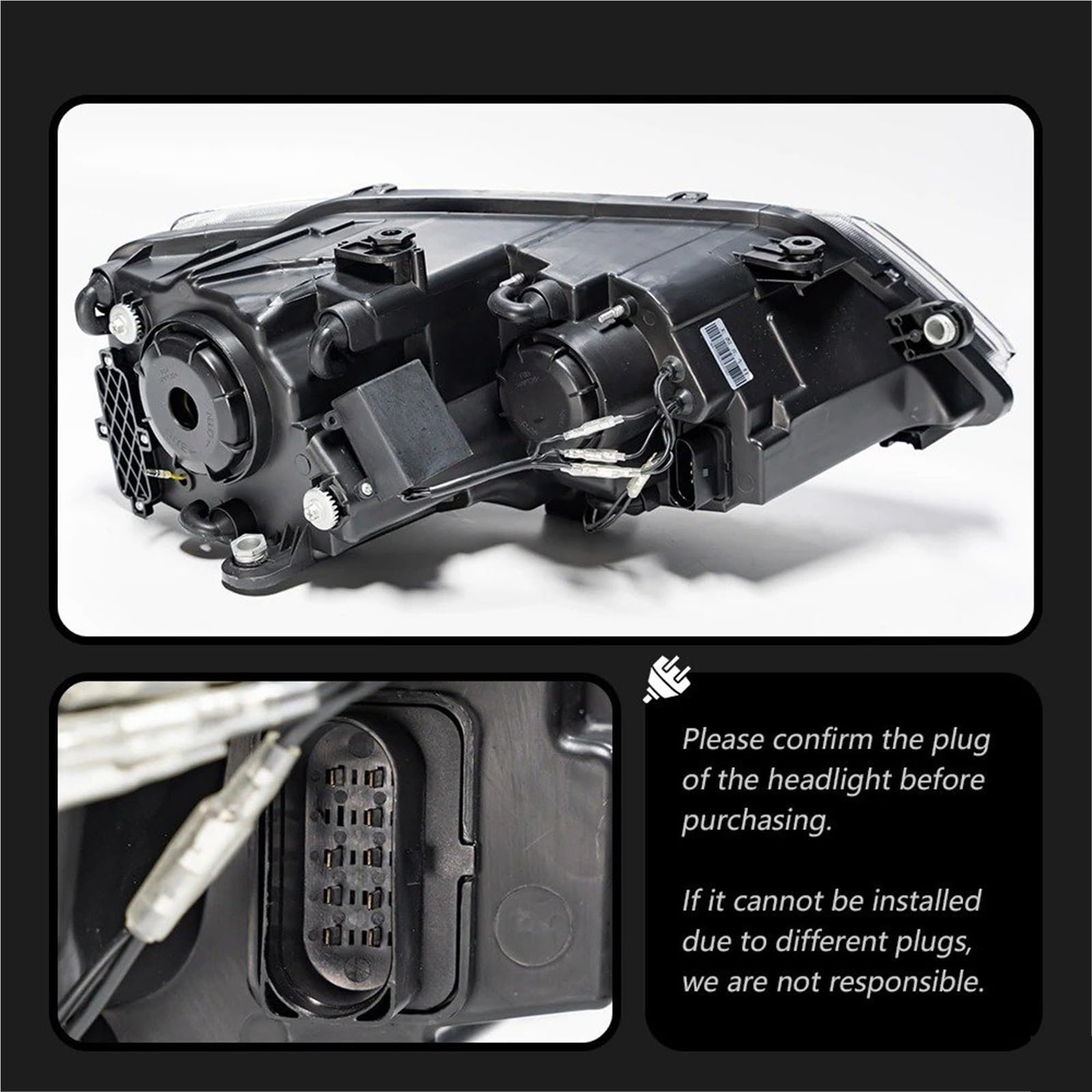 Gruppo Ottico Anteriore per Jetta Mk6 RS5 2011-2019, Design fari Auto, Lente proiettore Faro, Segnale dinamico DRL, Accessori Auto (Faro Anteriore/Guida a Sinistra)