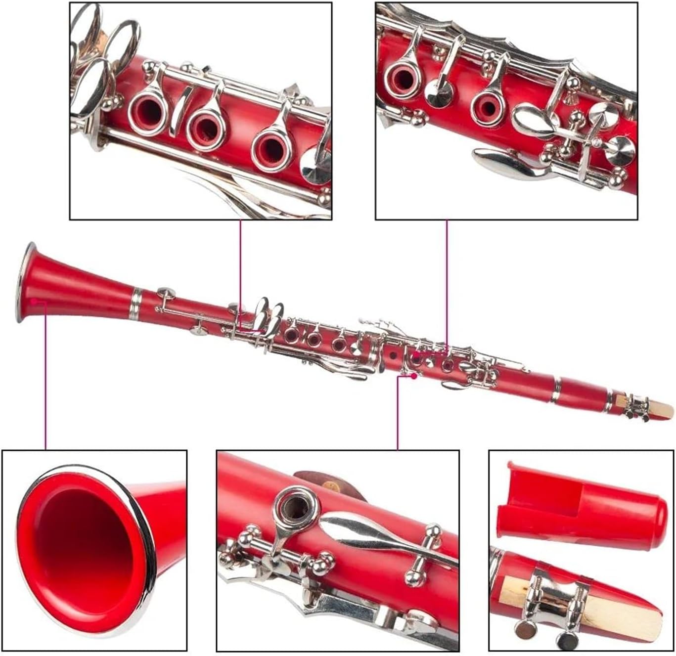 Clarinet 17 Key Bb Flat Clarinet instrument Professional Clarinet
