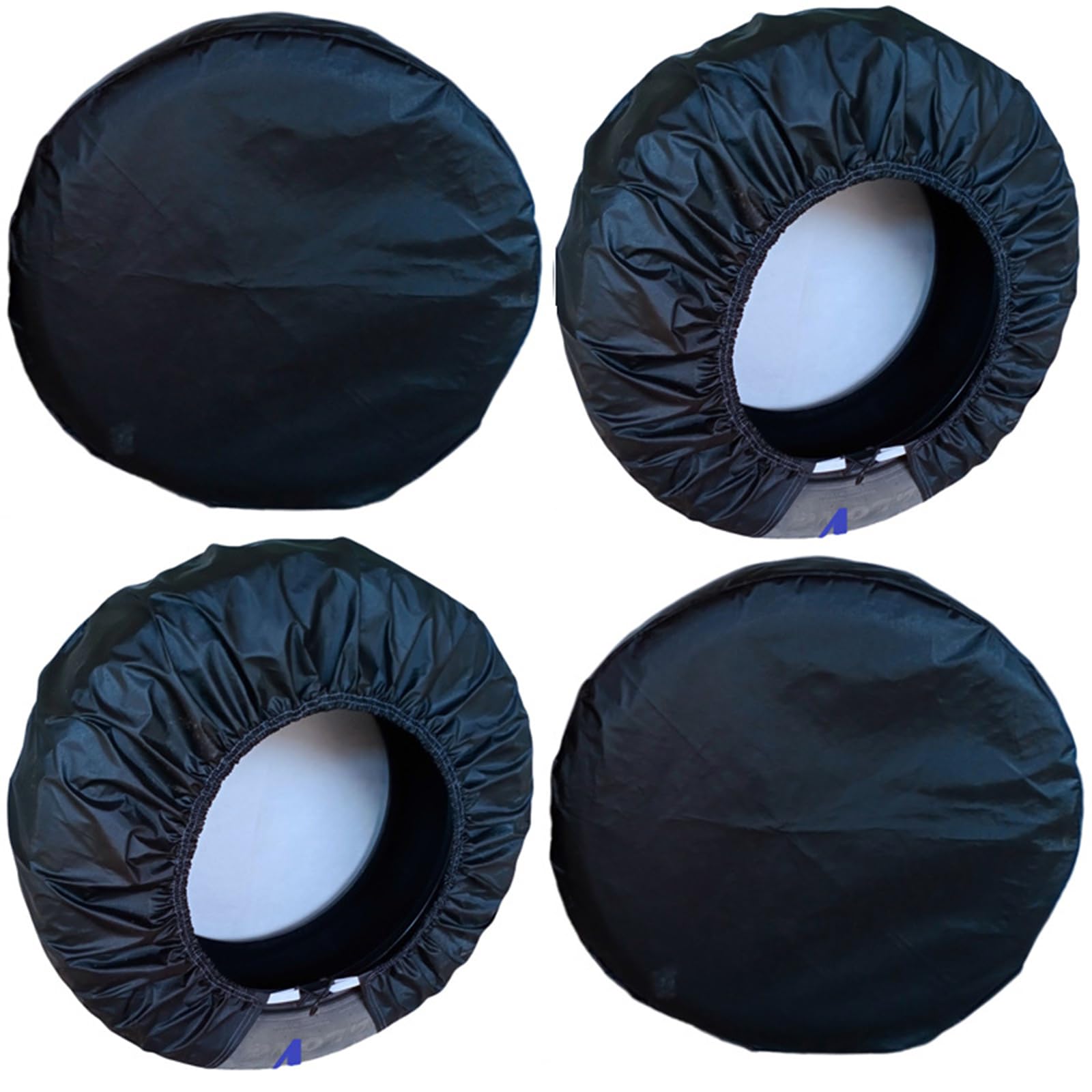 Protectores resistentes para neumáticos de 21 a 32 pulgadas, color negro, resistentes a la decoloración, accesorios de coche, camión, 4 piezas impermeables