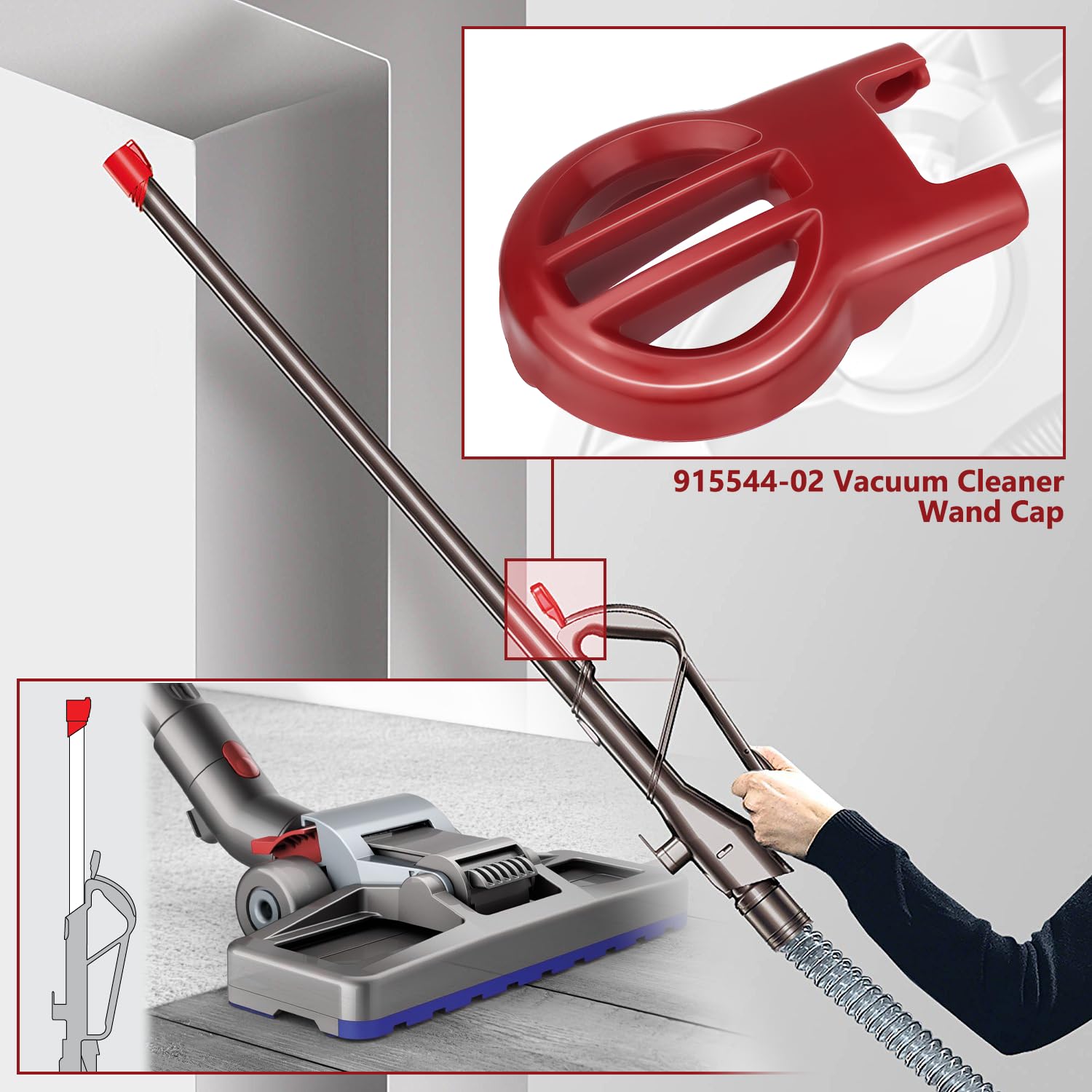 Amazon.com: HASMX 915544-02 Wand Handle Cap, Top Cover for Dyson